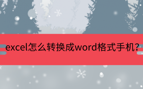 excel怎么转换成word格式手机？骨灰级方法确定不收藏吗？