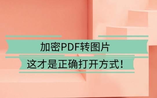 加密PDF转图片，这才是正确打开方式！