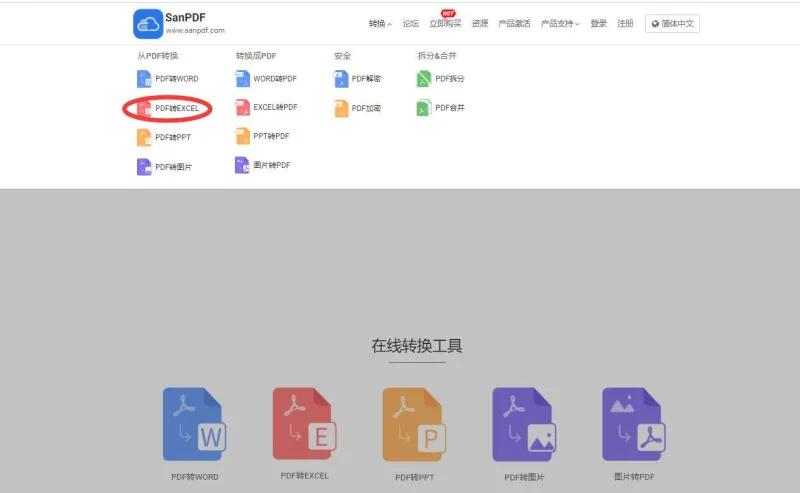 sanpdf转换器