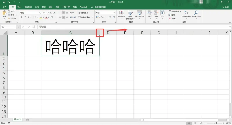 文字随着单元格自动变化5