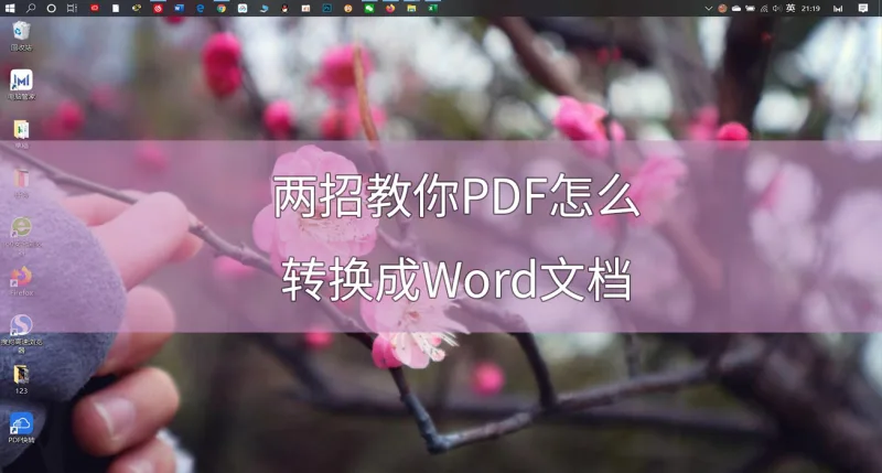 两招教你PDF怎么转换成Word文档