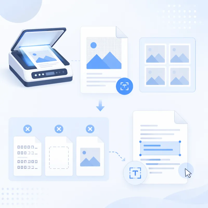 什么是扫描PDF？为什么普通转换经常失败？