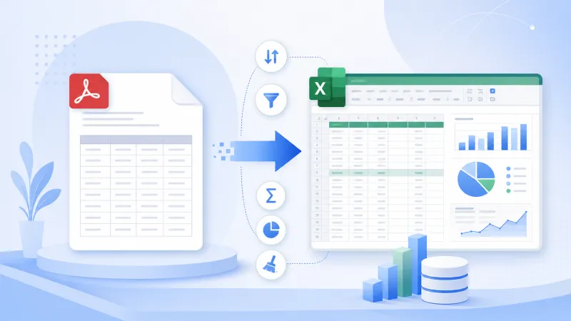 为什么要把PDF表格转换成Excel